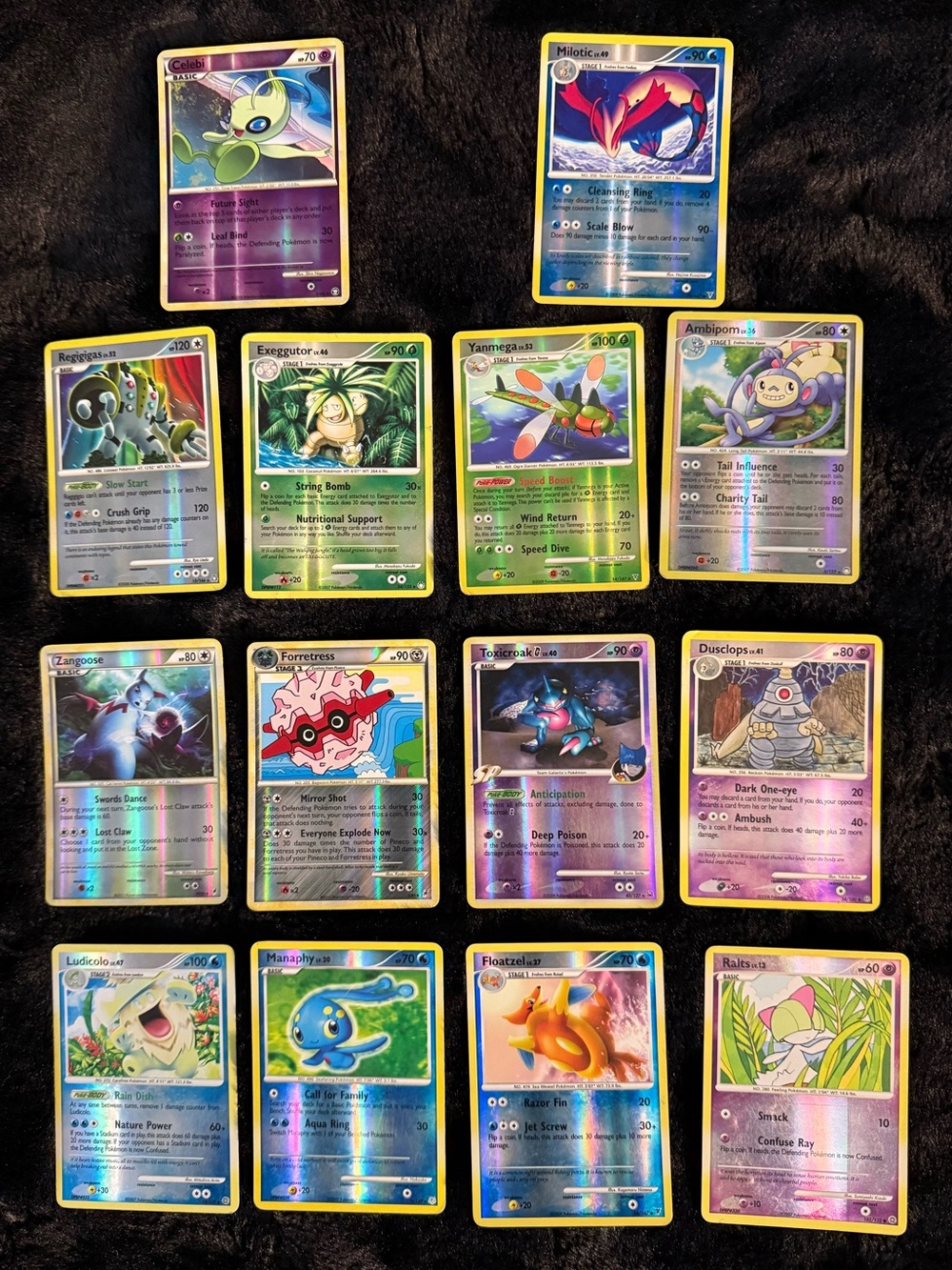 Pokémon Vintage Reverse Holo Lot of 14 Cards – D&P / Platinum / HGSS – LP
